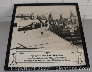 1939 Eastern Airlines Paper Photo Print "First Autogiro Air Mail"